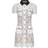 Self-Portrait Floral Lace Mini Shirtdress - White