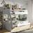 Flair Interstellar Triple with Storage Oak Bunk Bed