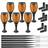 tectake Solar Garden Lights Set of 6 Black Ground Lighting