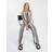 River Island Womens Black Stripe Wide Leg Trousers