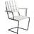 Grythyttan A2 - White Lacquered Oak with Black Frame Havestol