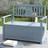 OutSunny 2 Seater Grey Wooden Outdoor 97 x 68.5 x 125 cm Garden Bench