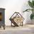 vidaXL Firewood Rack Black 50x25x50 cm Cold-rolled Steel