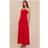 PrettyLittleThing Long Line Maxi Dress - Red