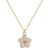 Shein 5colors Fashionable Sweet Five-Petal Flower Charm Teen Girls Summer Clavicle Necklace With Stainless Steel Chain For Exquisite Cute Street Party Travel Holiday Summer Beach Vacation Accessory Gift For Daily Versatile Jewelry