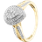 T.H.Baker Cluster Ring - Gold/Diamonds