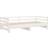 vidaXL Pull-out Day Bed White Soffa 200cm 3-sits