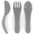 Twistshake Baby Cutlery Knife Fork & Spoon Grey