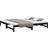 vidaXL Extendable Solid Pinewood Black Soffa 102cm 3-sits