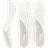 Twistshake Baby Cutlery Knife Fork & Spoon White