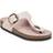 Birkenstock Big Buckle Natural Leather Patent High-Shine Light Rose Thong Sandals
