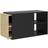FMD Unit Black/Artisan Oak TV-bänk 133.5x49.2cm