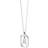 Pdpaola Mini Letter Necklaces - Silver/Transparent