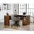 Teknik Hampstead Park Grand Walnut Writing Desk 150x150cm
