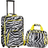 Rockland Fashion Set of 2 - Lime Zebra
