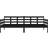 vidaXL 820361 Black Sofa 203.5cm 3 personers