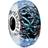 Pandora Wavy Murano Glass Ocean Charm - Silver/Blue