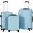vidaXL Hardcase Suitcase Set of 3 - Blue