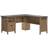 Teknik Study L-Shaped Dover Oak Writing Desk 59.9x150cm