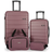 Travelers Club Austin Expandable Set of 4 - Wistful Mauve