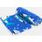 OHS Shark Under Sea Print Beach - Royal Bath Towel Blue (152x71cm)