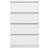 vidaXL 800537 High Gloss White Skænk 60x98.5cm