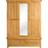 Birlea Woburn 3 Door 2 Brown Wardrobe 139x200cm