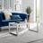 Furniturebox Tuscany White Coffee Table 60x110cm