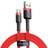 Baseus Cafule 2.0 USB A - USB C M-M Red 1m