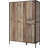 Timber Art Design UK Stretton Urban Industrial Rustic Oak Wardrobe 124x180cm