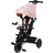 Lionelo Tricycle évolutif bébé 2en1 Berry Siège réversible Grand Panier Sac Porte-gobelet Roue Libre Rose