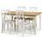 Julian Bowen Davenport Rectangular Off White Dining Set 90x150cm 5pcs