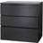 IKEA Malm Black Brown Chest of Drawer 80x78cm