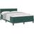 vidaXL Mit Matratze Dunkelgrün 160x200 cm Samt Boxspringbett