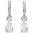 Swarovski Millenia Hoop Earrings - Silver/Transparent