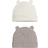 H&M Ribbed Ear Detail Beanies - Light Beige/Dark Beige Marl (1164281003)
