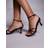 Public Desire Samya Kitten Heel Sandals - Burgundy