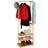 Relaxdays Free Standing Natural Clothes Rack 81x177.5cm