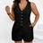 Shein Plus Size Solid Color V-Neck Sleeveless Casual Short Set - Summer