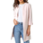 Roman Textured Longline Jacket - Pink