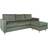 House Nordic Firenze Dark Green Soffa 219cm 3-sits