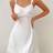 Shein Frill Trim Ruched Bust Ruffle Hem Pajama Nightdress