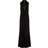 Adrianna Papell Matte Jersey Twist Front Tuxedo Long Gown - Black