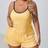 Shein Plus Striped Print Contrast Binding Cami Top Shorts PJ Set