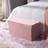 OHS Folding Ottoman Box Velvet Seat Storage Bench