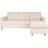 House Nordic Firenze Cream/Natural Soffa 219cm 3-sits