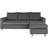 House Nordic Firenze Grey/Natural Soffa 219cm 3-sits