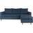 House Nordic Firenze Blue/Black Soffa 219cm 3-sits
