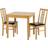 SECONIQUE Vienna Oak And Brown Dining Set 75x75cm 3pcs
