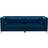 Beliani AVALDSENES Navy Blue Sofa 211cm 3 Seater